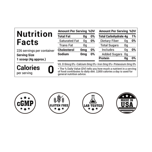 Luckycare Allulose Sweetener - Natural Zero Calorie Sugar Substitute - Powdered Sweetener for Baking and Cooking - 2lbs (907g) - 226 Servings - Flavor