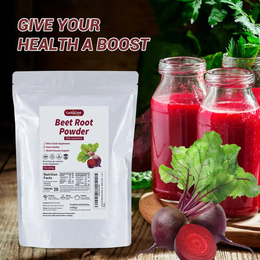 Beetroot Powder - Vegan & Gluten Free - Natural Nitric Oxide Supplement - Supports Pre Workout Energy - 16oz Vitamin Healthcare