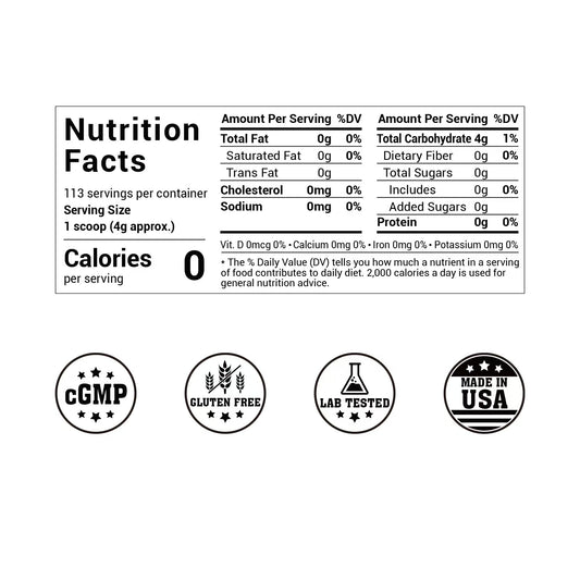 Luckycare Allulose Sweetener - Natural Zero Calorie Sugar Substitute - Powdered Sweetener for Baking and Cooking - 1lbs (454g) - 113 Servings -