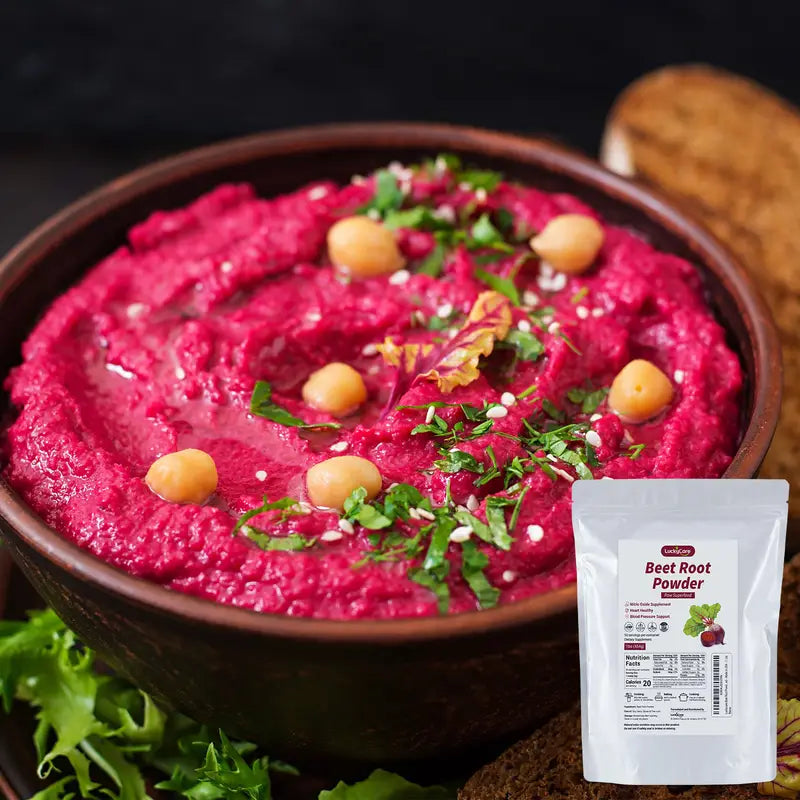 Beetroot Powder - Vegan & Gluten Free - Natural Nitric Oxide Supplement - Supports Pre Workout Energy - 16oz Vitamin Healthcare