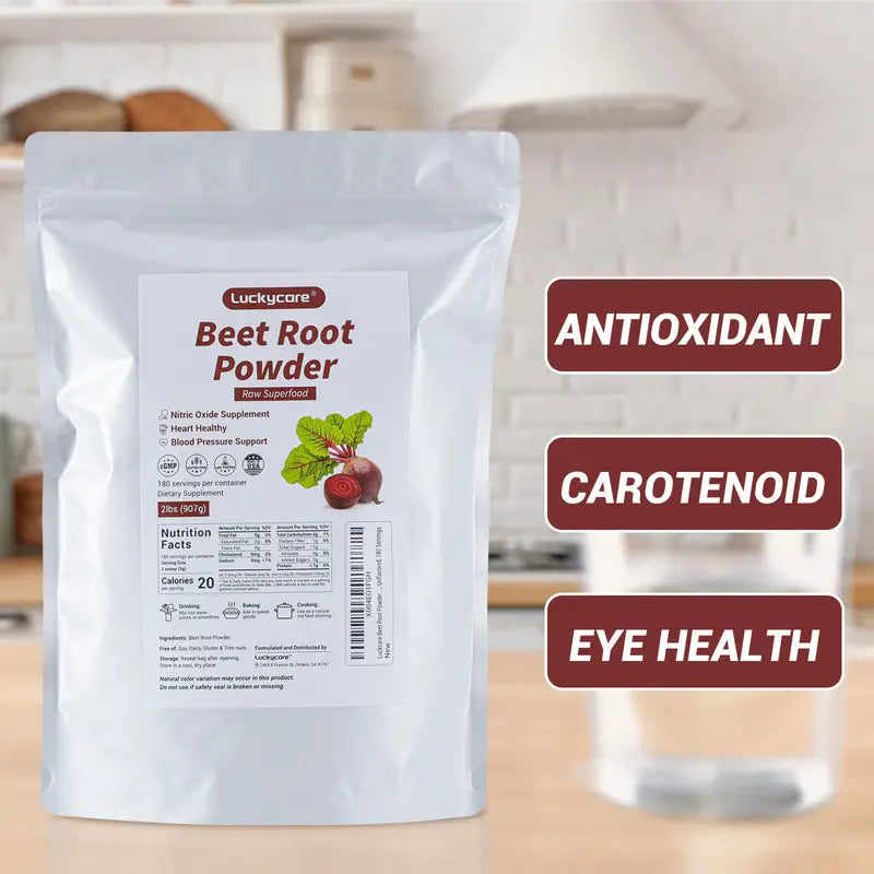 Beet Root Powder, Organic Beetroot Supplement, Natural Beet Powder for Athletic Performance - 8.5 oz Healthcare Dietary Vitamin Edible Fitness