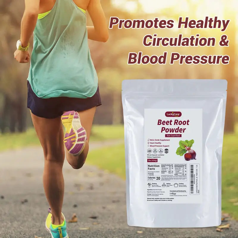 Beetroot Powder - Vegan & Gluten Free - Natural Nitric Oxide Supplement - Supports Pre Workout Energy - 16oz Vitamin Healthcare