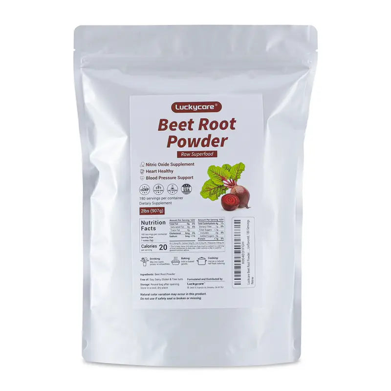 Beet Root Powder, Organic Beetroot Supplement, Natural Beet Powder for Athletic Performance - 8.5 oz Healthcare Dietary Vitamin Edible Fitness