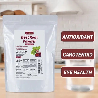 Beetroot Powder - Vegan & Gluten Free - Natural Nitric Oxide Supplement - Supports Pre Workout Energy - 16oz Vitamin Healthcare